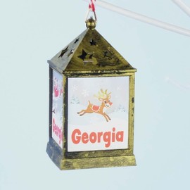 Mulberry Studios Starlight Lantern Christmas Tree Hanger Names A-G Georgia