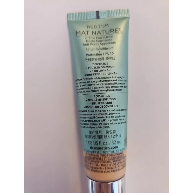 It Cosmetics Your Skin Better cc+ natural matte color correcting