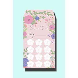 FLOWER Pink-Beige Tsuki Sacks, 10 Sheets
