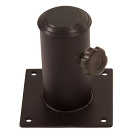 BrackenStyle Parasol Fixing Cup - Max Parasol Pole Diameter 40mm - Garden & Business Suitable (Black)