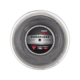 Tier One Sports TRU PRO Durafluxx - Tennis String Reel (Poly): Low-Powered - for The Tournament Player (17g (1.23 mm), 200 m, Silver)