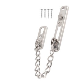 Door Chain Lock Security Lock Latch Guard Chain Stainless Steel Anti-Theft Steel Door Security with Screws for Home Hotel Interior Doors (#2)
