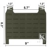 KRYDEX Tactical Laser Cut MOLLE Panel Front Flap Placard Swift