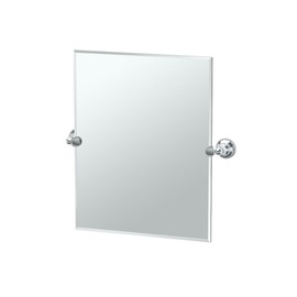 Gatco 4329SM Tiara Small Rectangle Mirror, Chrome