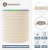 Mandala Crafts Cream Flat Drawstring Cord Drawstring Replacement, 1/2 Inch