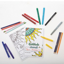 S&S Worldwide Teen Gratitude Journal.100-pg Book, Daily Prompts, Cover to Color & Inspirational Quotes, Promotes Self-Esteem, Positive Thinking, Mindfulness & Resilience, Ages 12-18, 6"x9"