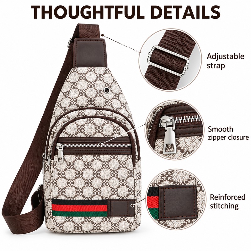 Crossbody Sling Bag for Daily Carry – Oxford Shoulder Chest