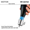 WOTOR Stainless Steel Wine Bottle Stoppers with Silicone - Reusable