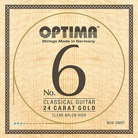 Classical guitar strings set No. 6 24 carat gold nylon high NO6.GNHT