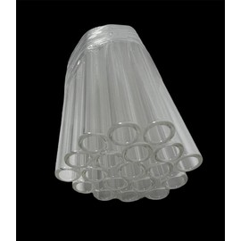 4" Inch Clear Pyrex Glass Blowing Tube 12mm OD 8mm ID 2mm Thick Wall 50 PACK Healthcare Bathroom