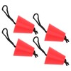 4pcs Scupper Plug Kit with Lanyard Flexible Silicone Drain Holes
