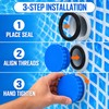 2 Pack Above Ground Pool Inlet Winter Plugs with Sealing
