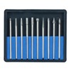 10pc Diamond Burr Engraver Engraving Set Rotary Tool 150 grit