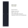 BRINKS Commercial - Commercial 15" Push Door Plate, Matte Black