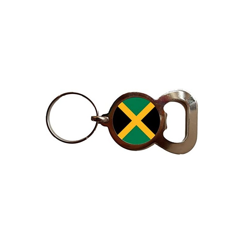 PJ4U Jamaica Bottle Opener Metal Keyring And Velvet Gift Bag