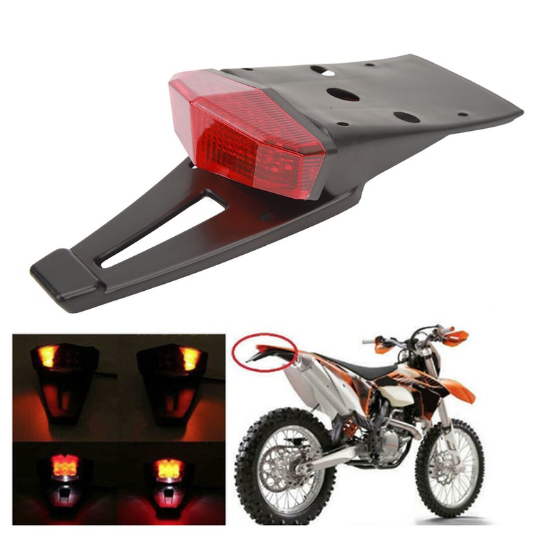 12V LED Rear Mud Guard Brake License Plate Tail Light