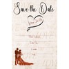 Save the Date Silhouette Wedding Invitation 4x6 Postcard Bride and
