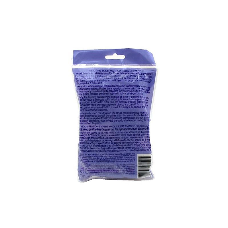 Victoria Vogue #912 Cosmetic Rounds 12 Count Regular Size (Pack