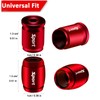 Dsycar Locking Valve Stem Caps Red (8 Pack), Anti Theft