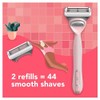 Joy Maquinilla de afeitar para mujer, 1 mango, 8 recambios