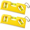 Mini Spirit Level, 2 Pack Magnetic Spirit Level, Compact 10.5