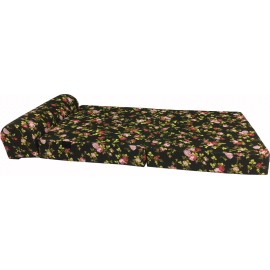 Danfuton Portable Flip Sleeper Chair Folding Foam Beds, Sofa Couches 6x32x70 Rose Black