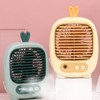 Small Desk Fan 3 Speed Mode Humidifier Function USB Charge