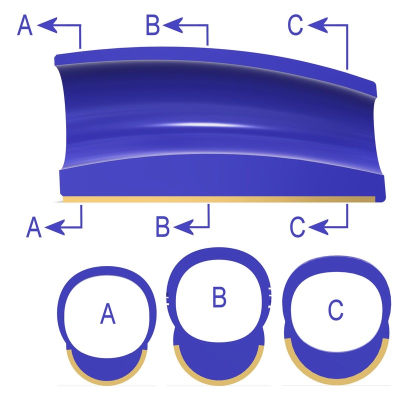 Blue Slide 2, Ergonomic Guitar Slide X-Large