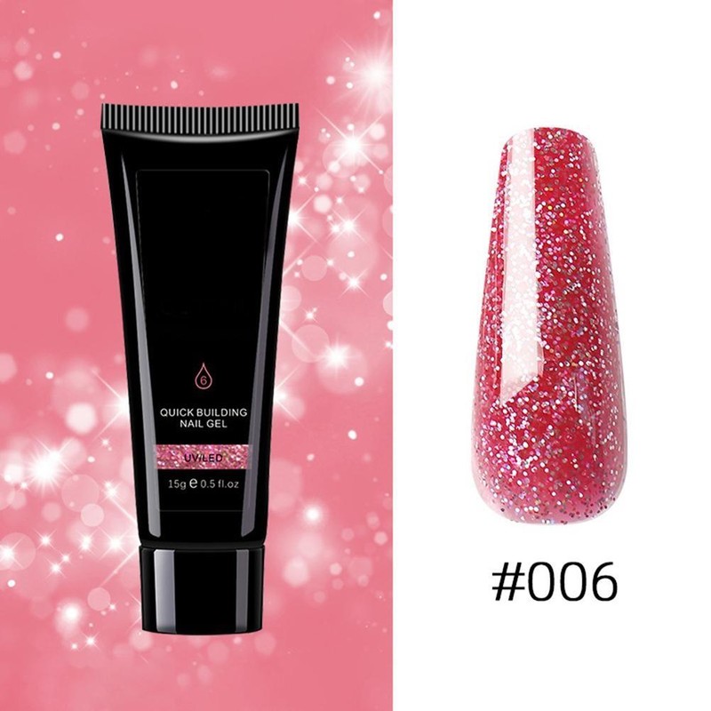 9 Colors Nail Extension Gel Kit Crystal Extension Gel Quick