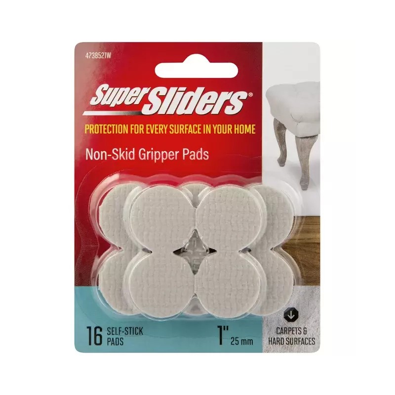 Waxman SoftTouch Self-Stick Non-Slip Grip Pads - 16 Pieces, 1"