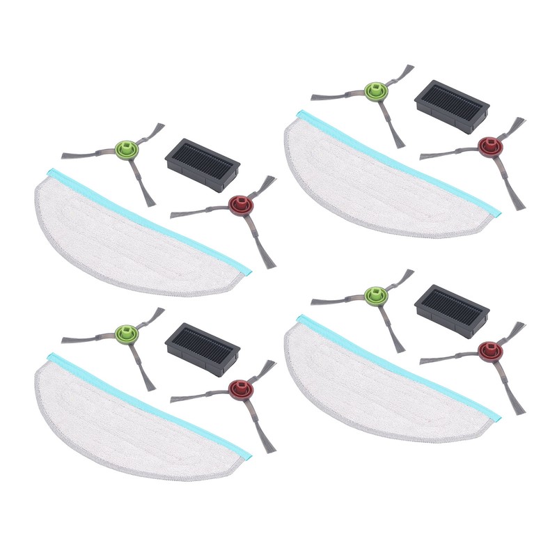 Vacuum Cleaner Side Brush Filter Mop Cloth Set for Yeedi