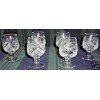 Neman Russian Cut Crystal Shot Glasses on Short Stem 1.7oz