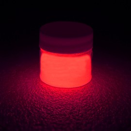 GLO Effex Glow in the Dark Paint - Neutral Colors - 1 Ounce (Neutral Red)