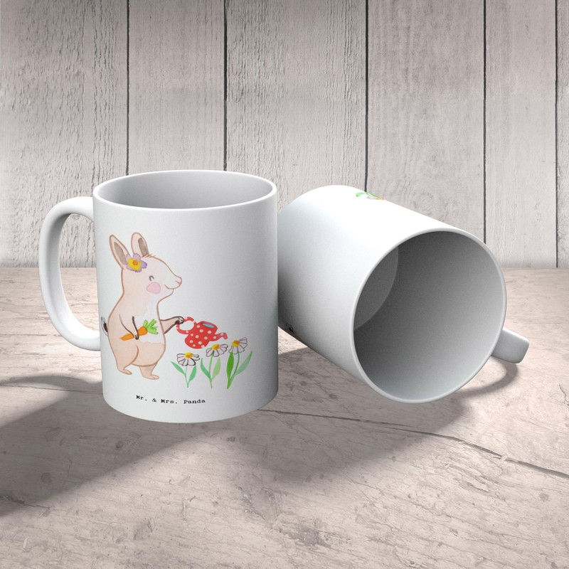 Mr. & Mrs. Panda Tasse Gärtnerin Herz - Geschenk, Gartenbau,