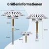 Xinlie 2-In-1 Badewannenstöpsel Haarsieb Badewanne aus Messing Gegen Verstopfung Badewannen