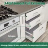Undermount Drawer Slide, Soft Close Bottom Mount Pull Out Shelf