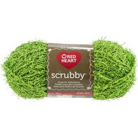 Red Heart Lime Scrubby Yarn 12/Pk 12 Pack