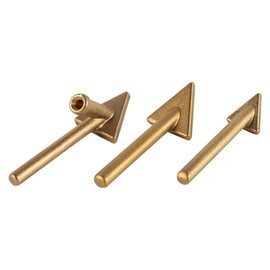 Laroal 3 Pcs Iron Plastic Welder Soldering Iron Tips Replacement Tips Copper Repair Triangular Smoothing Welding Tips Replacement Tips