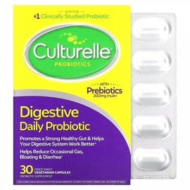 컬처렐 프로바이오틱스, 다이제스티브 데일리 프로바이오틱, 100억CFU, 베지 캡슐 30정 Culturelle Probiotics, Digestive Daily Probiotic, 10 Billion CFU, Veggie Capsules 30 Count