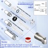 Enhon Tub Spout, Universal Fits 1/2'' Copper Pipe, 1/2'' IPS