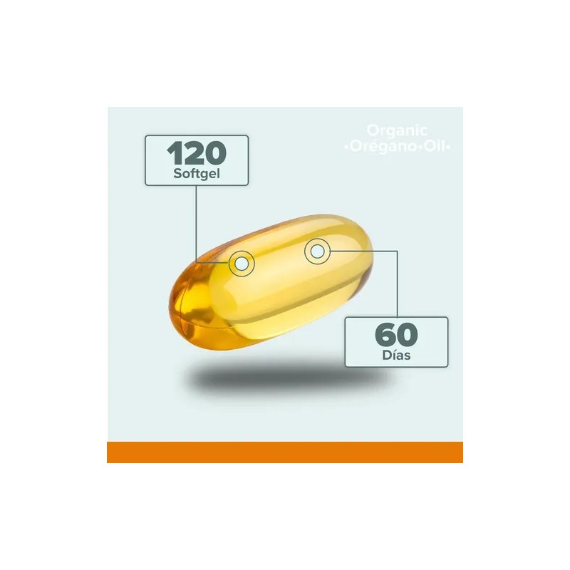 Aceite De Orégano 5H8 Nutrition En Cápsulas Vegano 200mg 120