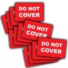 15-Pack - Do Not COVER Vinyl Stickers - Labels -