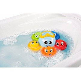 Gioco Bagno Billy il Polpo, Divertente Giocattolo per Bambini per il Bagnetto con 2 Modalità di Gioco, Multicolore, 6-36 Mesi