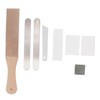 Leather Stropping Kit Complete Tools Double Sided Leather Paddle Honing