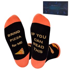 Nirohee Funny Christmas Socks Gifts for Men Women, Pizza Socks,Birthday Gift Novelty Gift for Men Women Father Mother Girls Boy Teens