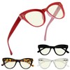 Eyekepper 4 Pack Oversized Blue Light Filter Glasses Women Cat