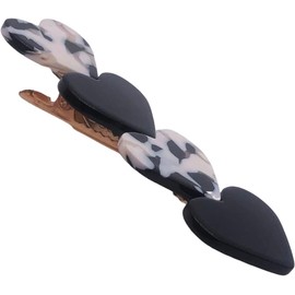 Hair Clips for Women Fashion Hairpins Simple heart-shaped Hair Barrettes Hair Accessories (Multiple colors, 6.9CM)