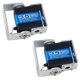 Sparkleiot 35kg RDS3235 270 Degree Digital Metal Gear Coreless Servo Motor Suitable for RC Robots, Cars, Trucks, Boats (Pack of 2)