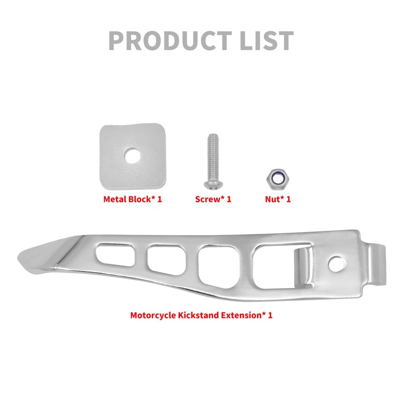 HDBUBALUS Kickstand Extension for Harley Dyna Street Bob Low Rider