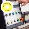POPETPOP Emergency Stop Warning Circle: 10Pcs Emergency Stop Button -
